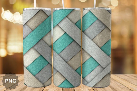 Download Teal Woven Texture Tumbler Wrap PNG - Premium Bundle