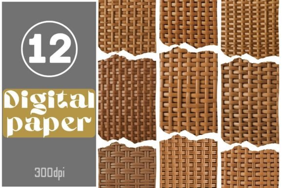 Download Woven Texture Digital Paper Set - Premium Resources